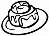Cinnamon Roll Clipart Rolls Coloring Pages Colouring Clip Cinammon Cliparts Tattoos Visit Tribal Chocolate Food Clipartmag Clipground sketch template