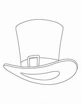 Hat Coloring Top Uncle Sam Pages Printable Colouring Clipart Hats Popular Kids Library Visit sketch template