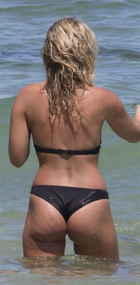 natasha oakley and devin brugman wearing black bikinis on mondi beach 06 celebrity