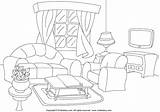 Coloring Room Living Designlooter sketch template