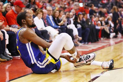 heres  play kevin durant injured  achilles   game   nba finals