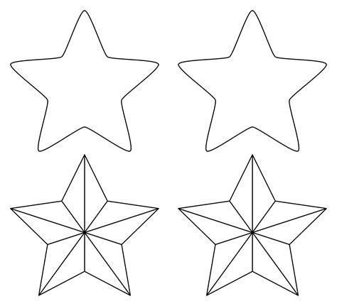 template  stars printable printable templates