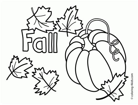 fall coloring sheets  kindergarten   pages printable