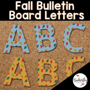 fall bulletin board letters clip art autumn thanksgiving classroom