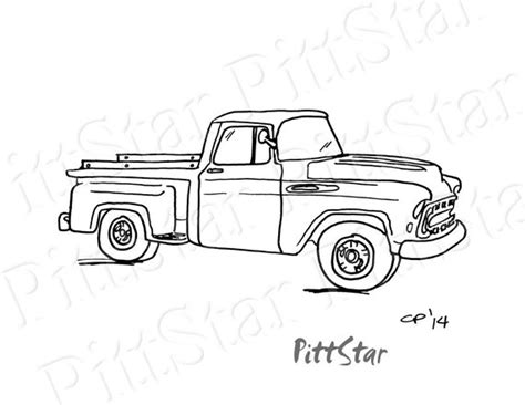 items similar  instant  vintage  chevy pickup printable