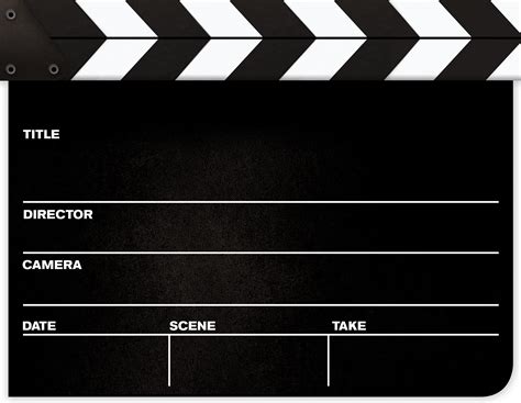 hollywood clapper board clipart