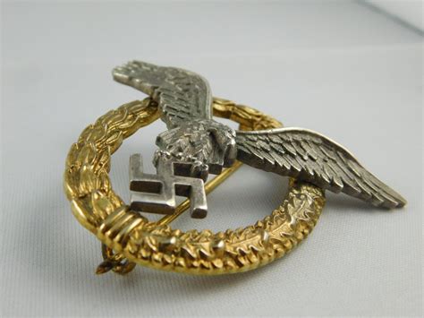 Wwii German Luftwaffe Pilots Badge Trade In Military