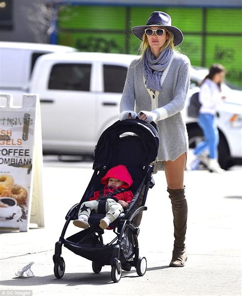 Candice Swanepoel Goes Pantsless On Stroll With Son In Ny Daily Mail