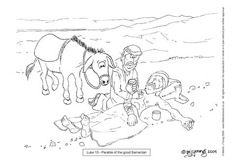 coloring pages   good samaritan story  file include svg png