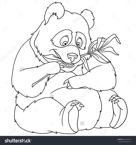 coloring page  panda bear colouring book  kids  children