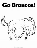 Broncos Getdrawings Mascot sketch template