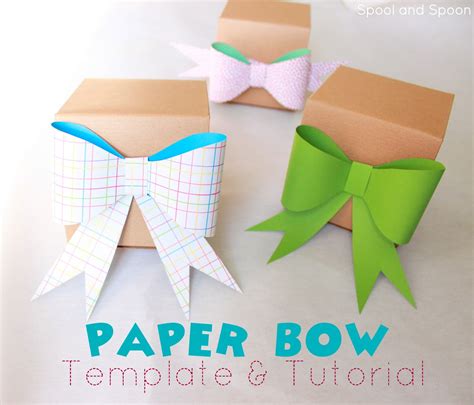 large paper bow template