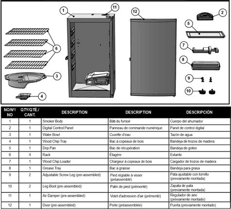 masterbuilt electric smoker parts diagram wiring diagrams explained
