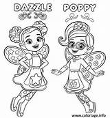 Butterbean Poppy Enchante Dazzle Butterbeans Cute Coloringpagesfortoddlers sketch template