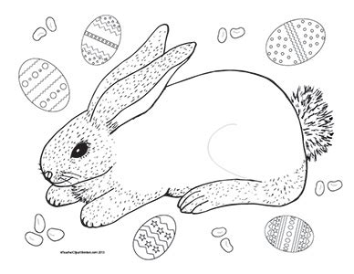easter bunny easter eggs portrait blank teacher clipart borders