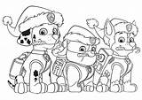 Pages Coloring Patrol Paw Christmas Printable Animage Kids sketch template