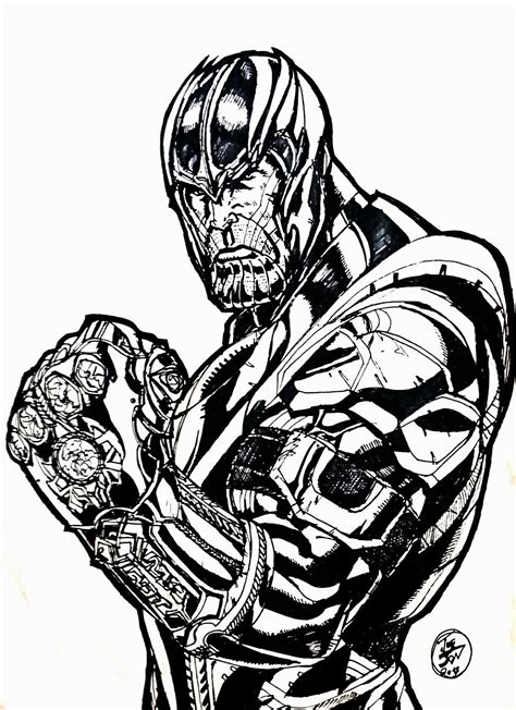 printable avengers infinity war thanos coloring pages  wonderful