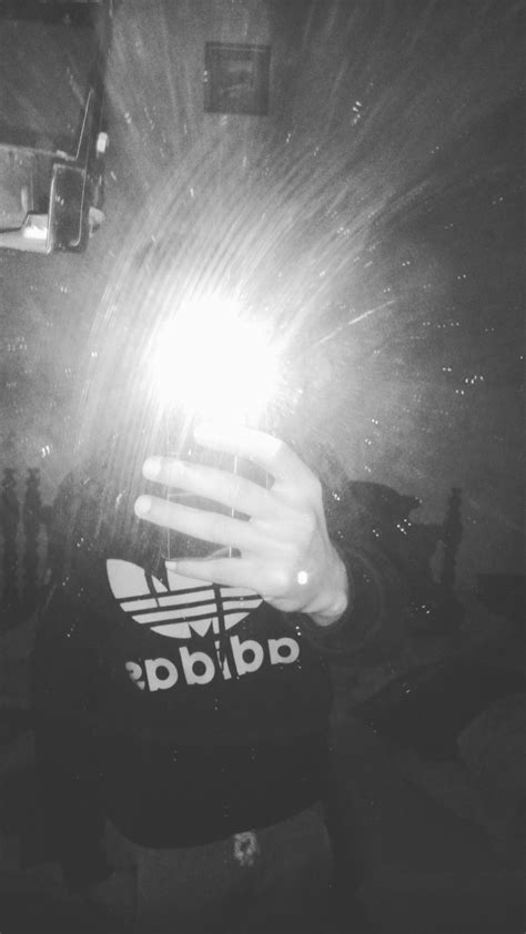 hidden face aesthetic boy instagram boy mirror pic  flash