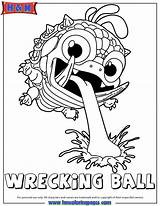 Wrecking Ball Coloring Pages Skylanders Color Giants Tooth Magic Print Skylander Easy Swap Colouring Trap Force Comments Family Getdrawings Drawing sketch template