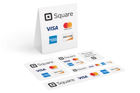 square credit cards accepted sign