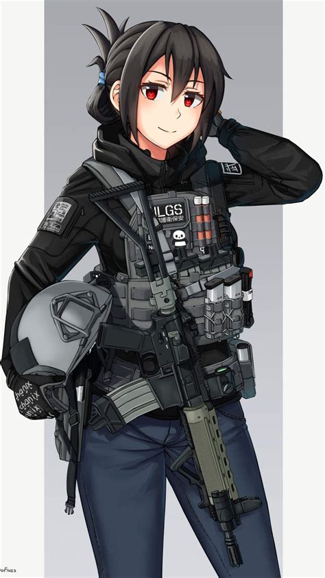 anime soldier girl telegraph