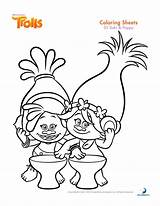 Coloring Pages Trolls Disney Frozen Getcolorings Printable Color sketch template