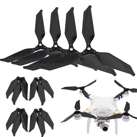 pcs pcs carbon fiber  foldable propeller  noise  blade drone parts  dji phantom