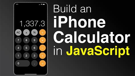 build  iphone calculator  html css  javascript