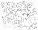 Coloring Pages Swear Printable Word Swearword Getcolorings Color sketch template