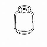 Propane Cylinder Cliparts Clipart Library Line Collection sketch template