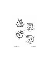Alphabetimals Uppercase sketch template