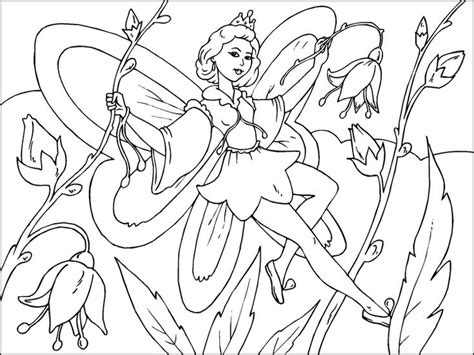 coloring page flower fairy img  fairy coloring pages fairy