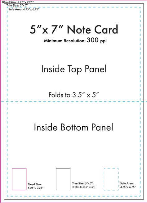 note card template  press