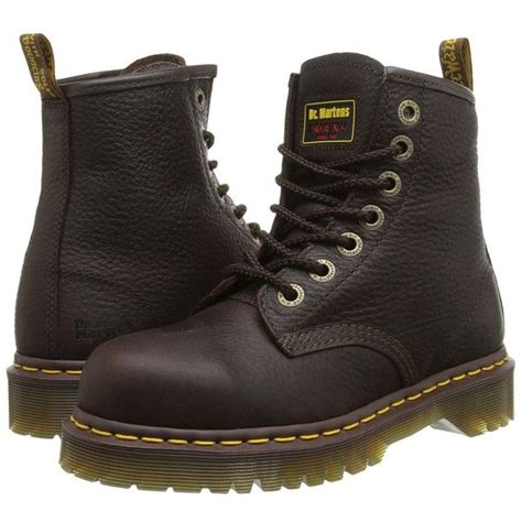 dr martens work  st  eye boot bark work boots    polyvore featuring shoes
