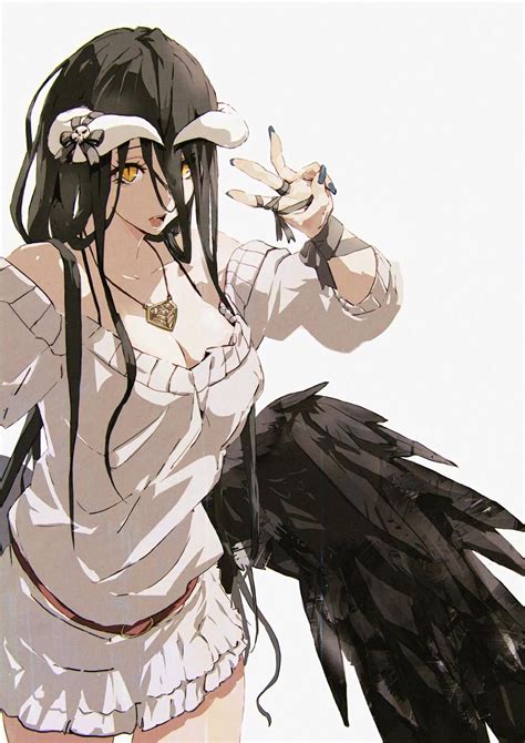 Overlord Albedo Overlord Cleavage Horns Sweater Wings