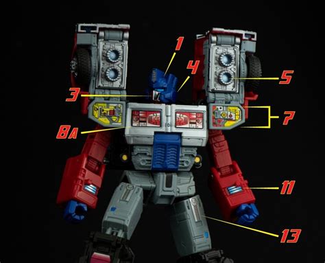 transformers legacy laser optimus prime toyhax label upgrades