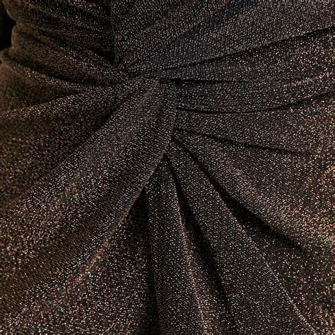 Shift Dresses Mercia Twist Front Long Sleeve Mini Dress In Black