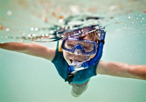 teach kids  snorkel snorkeling  kids