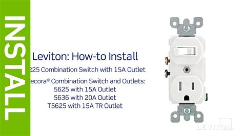 leviton combination switch  tamper resistant outlet wiring diagram wiring diagram