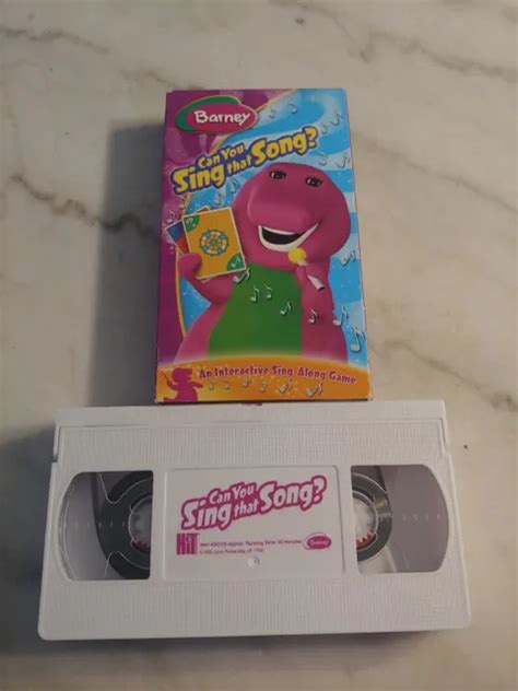 Barney Can You Sing That Song Vhs 2005 Hit Entertainment Rare