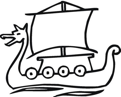 viking ship coloring page coloring book  coloring pages
