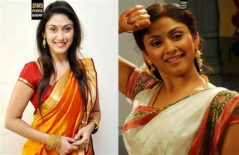 Beautiful Manjari Phadnis In Saree Cute Marathi Actresses Bollywood