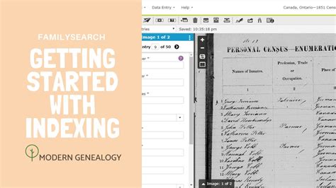 started  indexing  familysearch youtube