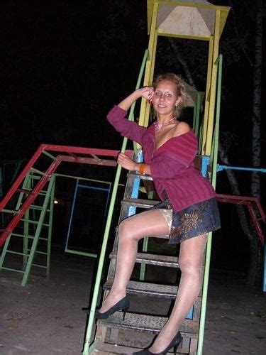 russian outdoor milf wearing shiny tan stockings 5 pics xhamster