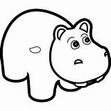 Hippo Outline Svg Clipart Px sketch template