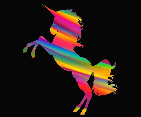 rainbow unicorn digital art  kaylin watchorn