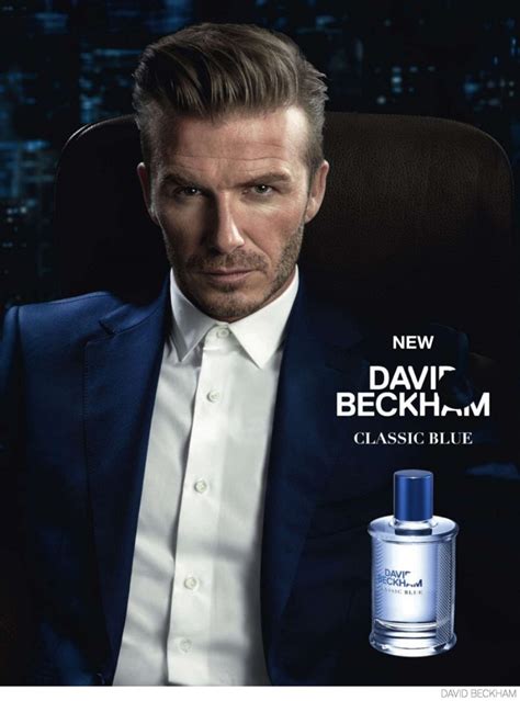 david beckham classic blue fragrance ad campaign