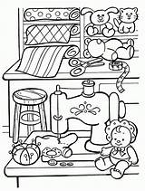 Coloring Pages Toys Christmas Toy Workshop Kids Getcolorings Printable Color Getdrawings Comments sketch template