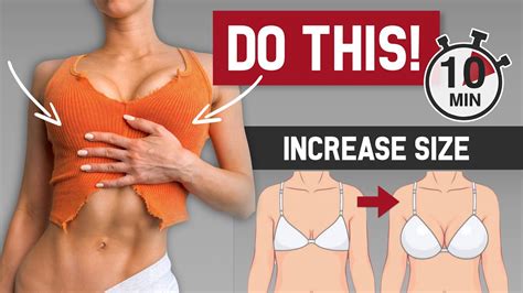 10 min boob lift workout to increase chest size naturally at home no