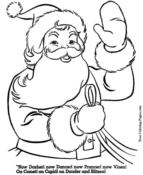 santa sleigh coloring pages coloring home